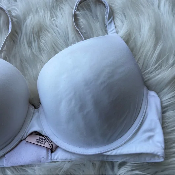 Victoria’s Secret White Lace Lined Body by Victoria Perfect Shape Push Up Bra - Picture 2 of 6